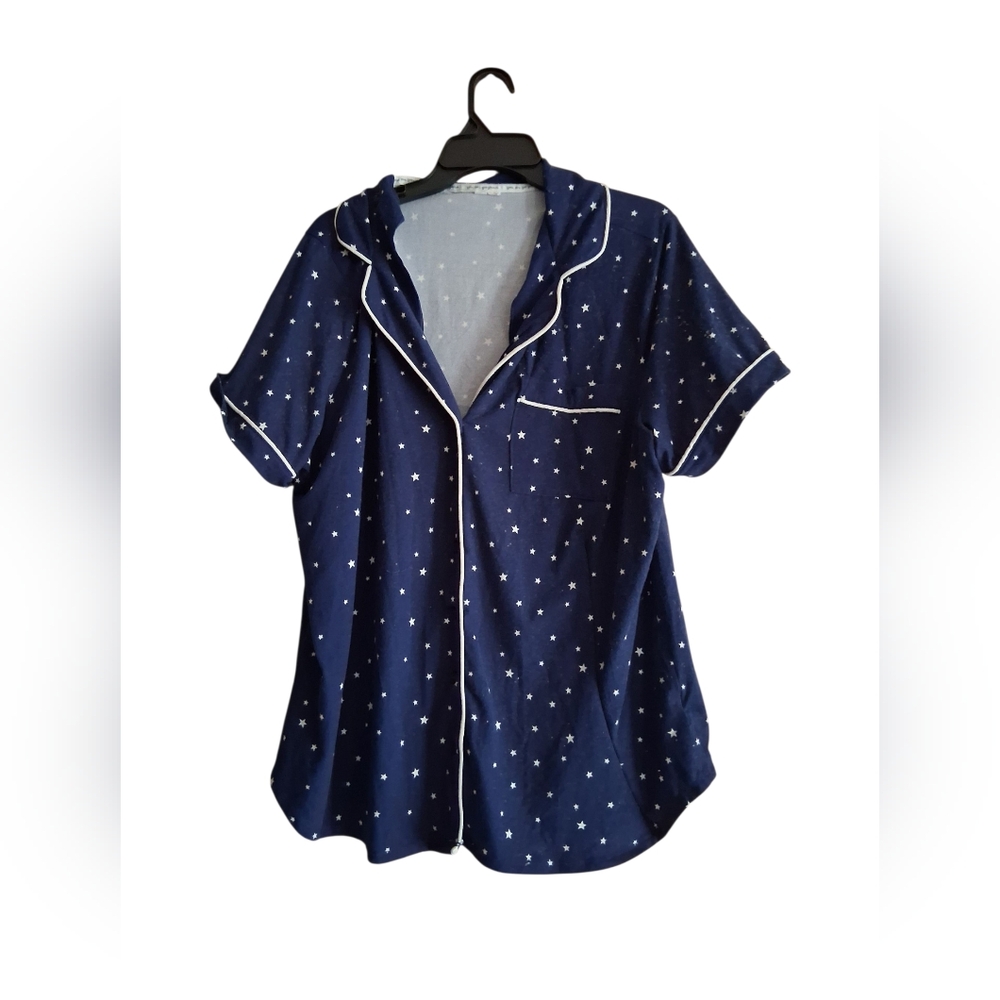 Blue and White Star Pajama Set - Picture 2 of 5